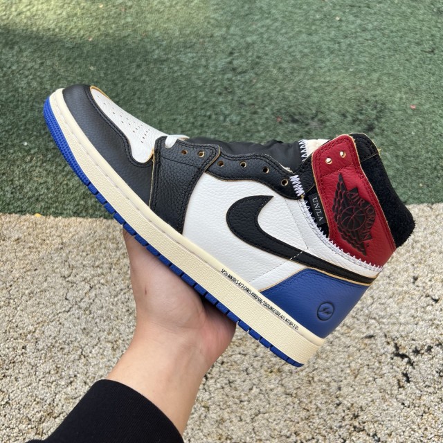 LJR BATCH Union LA x Fragment Design x Air Jordan 1 High Varsity Red Sport Royal IO7847-002