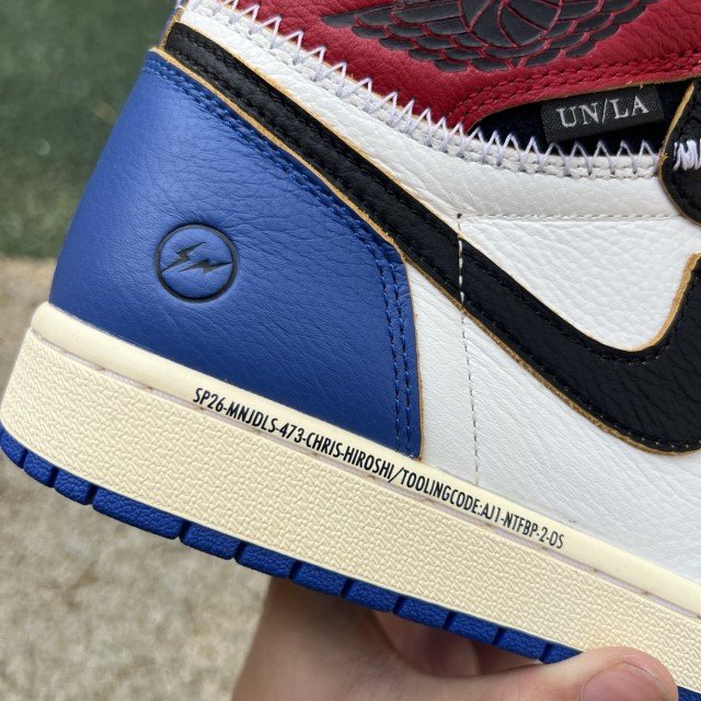 LJR BATCH Union LA x Fragment Design x Air Jordan 1 High Varsity Red Sport Royal IO7847-002