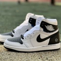 LJR BATCH Union LA x Fragment Design x Air Jordan 1 High White Black II7282-100 