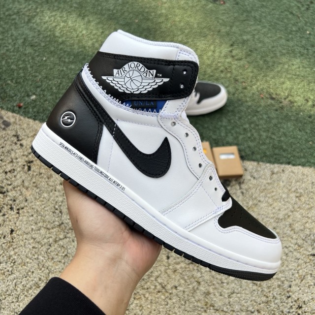 LJR BATCH Union LA x Fragment Design x Air Jordan 1 High White Black II7282-100 