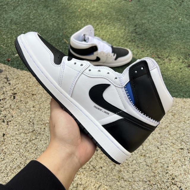LJR BATCH Union LA x Fragment Design x Air Jordan 1 High White Black II7282-100 