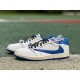 LJR BATCH Air Jordan 1 Retro Low Fragment x Travis Scott Sail Military Blue DM7866-104 