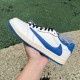 LJR BATCH Air Jordan 1 Retro Low Fragment x Travis Scott Sail Military Blue DM7866-104 