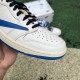 LJR BATCH Air Jordan 1 Retro Low Fragment x Travis Scott Sail Military Blue DM7866-104 
