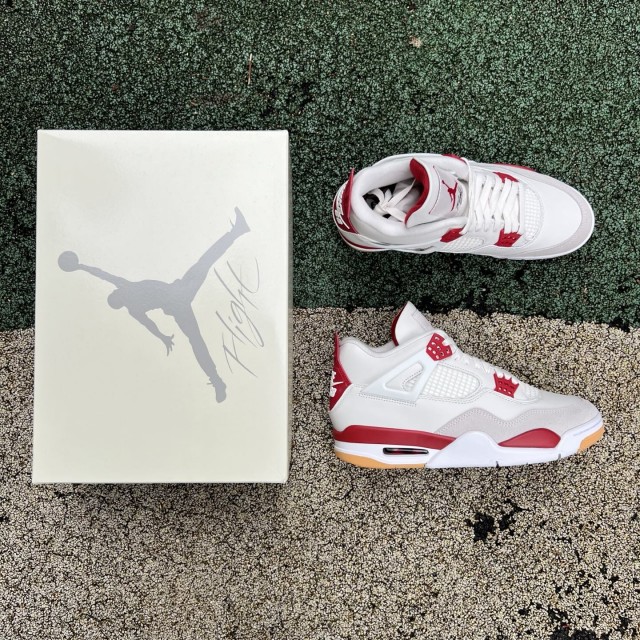 LJR Air Jordan 4 Retro SB Varsity Red DR5415-106