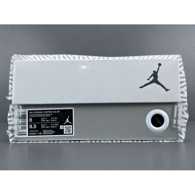 OG BATHC A Ma Maniére x Air Jordan 3 “DIFFUSED BLUE” HV8571-100