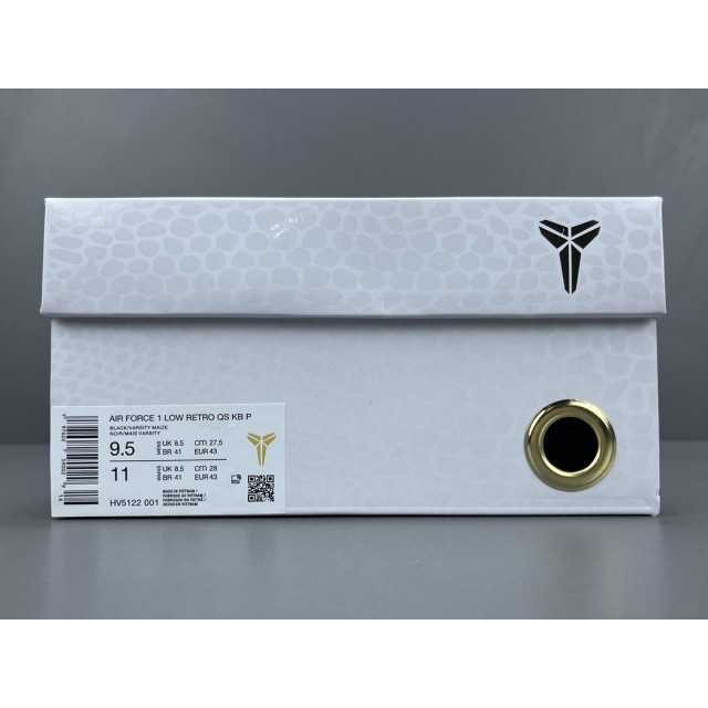 GOD BATCH Nike Air Force 1 Low Kobe Bryant Lakers Away HV5122-001
