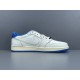 X BATCH Air Jordan 1 Retro Low Fragment x Travis Scott Sail Military Blue DM7866-104