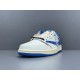 X BATCH Air Jordan 1 Retro Low Fragment x Travis Scott Sail Military Blue DM7866-104