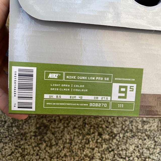 S2 BATCH Nike SB Dunk Low Paris 308270-111