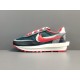 GOD BATCH Sacai x Nike  LDWaffle Midnight Spruce and University Red DJ4877 300