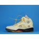 LJR BATCH Off White x Air Jordan 5 "Sail" DH8565 100