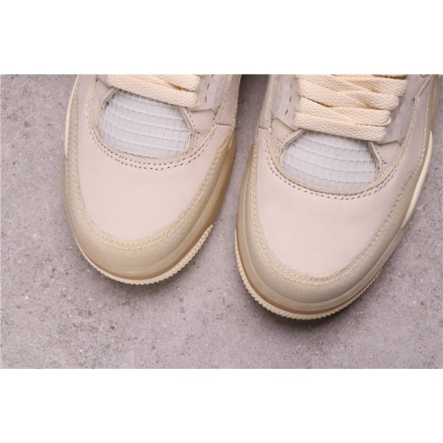 GET BATCH Off-White™ x Air Jordan 4 Retro "Cream Sail" CV9388 100 