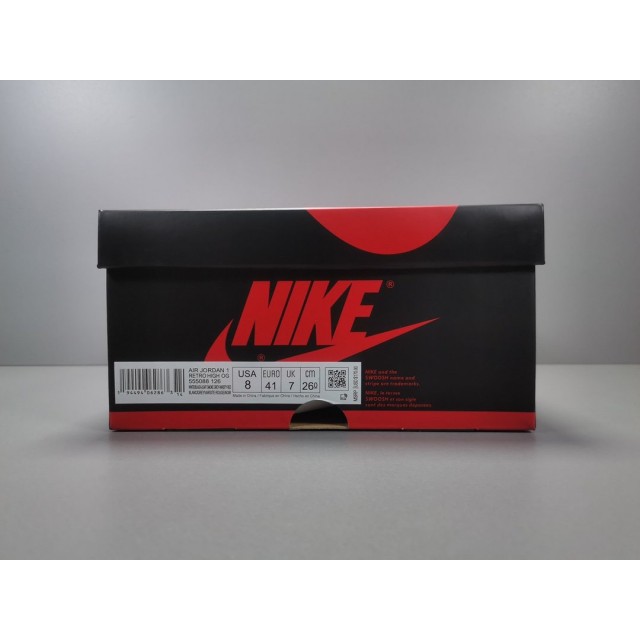 X BATCH Air Jordan 1 High OG "Light Smoke Grey" 555088 126