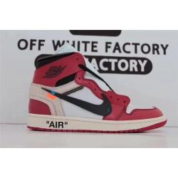 OWF Batch Unisex OFF WHITE x Air Jordan 1 High OG 10X" Chicago" AA3834 101